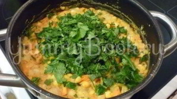 пряная гороховая каша с шафраном