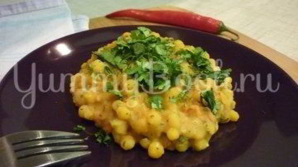 пряная гороховая каша с шафраном