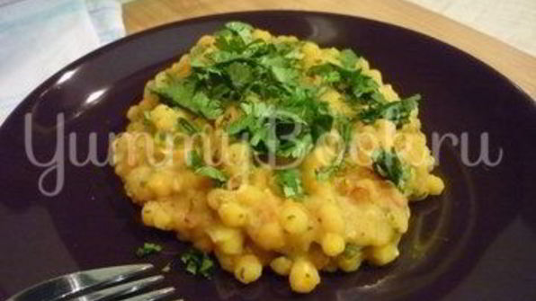 пряная гороховая каша с шафраном