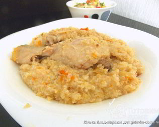 Пшеничная каша с курицей
