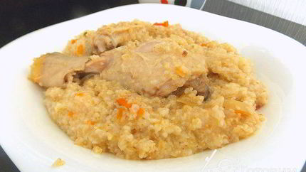 Пшеничная каша с курицей