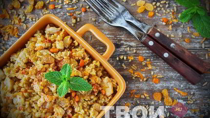 Пшеничная каша с мясом