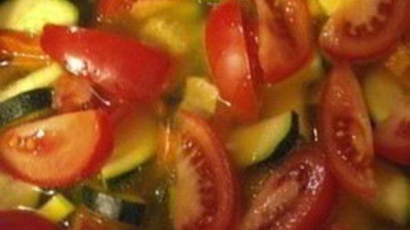 пшеничная каша с соевым мясом и овощами