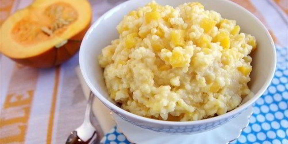 Рецепт пшенной молочной каши с тыквой