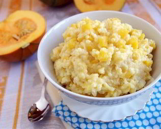 Пшенная молочная каша с тыквой