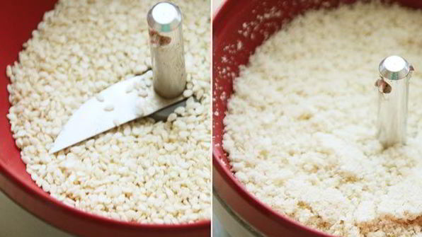 кукурузно-пшенная каша с кунжутом