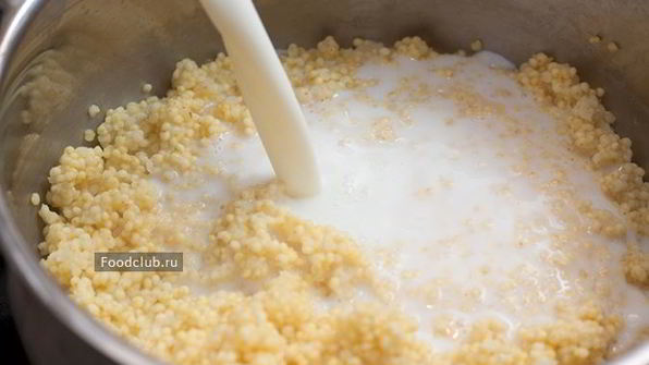 пшенная каша на молоке