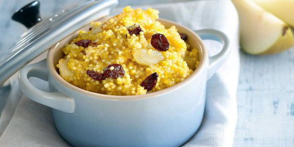 Рецепт пшенной каши с грушей и изюмом
