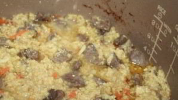 пшенная каша с тушенкой в мультиварке