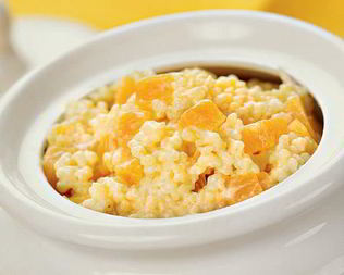 Пшенная каша с тыквой в горшочке