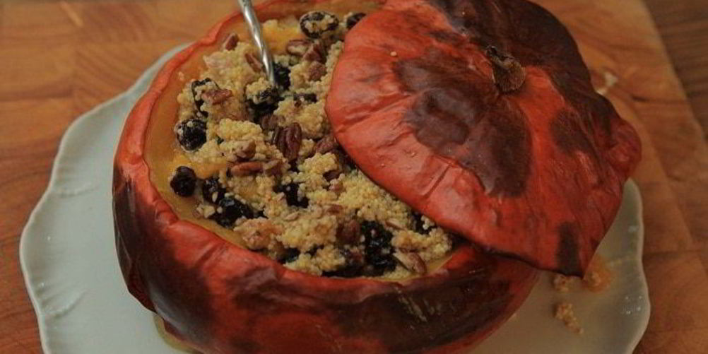 Рецепт пшенной каши в тыкве