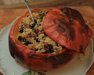 Пшенная каша в тыкве