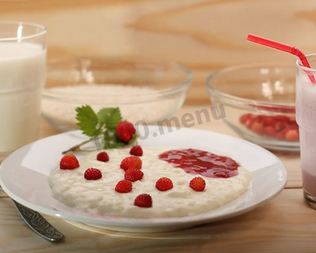 Рисовая каша на козьем молоке