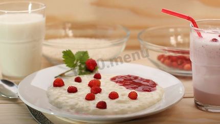 Рисовая каша на козьем молоке