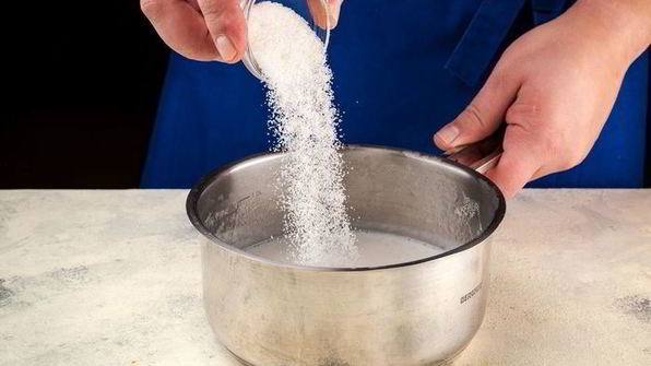 рисовая каша с джемом и фруктами