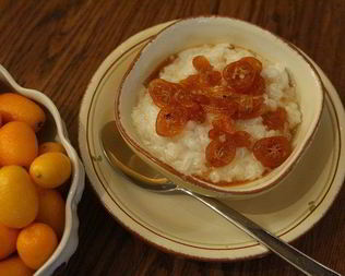 Рисовая каша с карамелизированным кумкватом