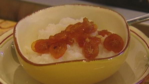 рисовая каша с карамелизированным кумкватом