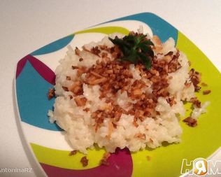 Рисовая каша с кокосовой стружкой