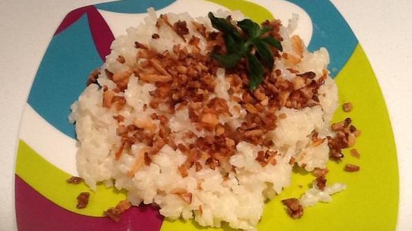 рисовая каша с кокосовой стружкой