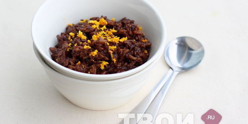 Рецепт рисовой каши с шоколадом