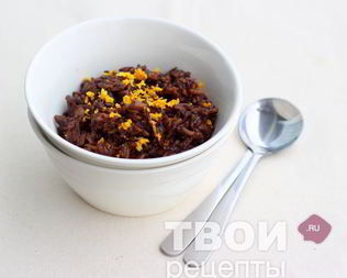 Рисовая каша с шоколадом