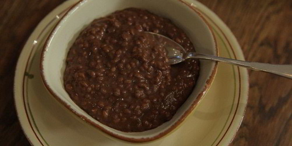 Рецепт шоколадной рисовой каши