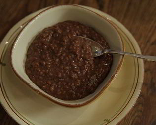 Шоколадная рисовая каша