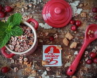 Сливочная каша с корицей и хрустящими отрубями