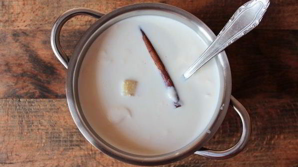 сливочная каша с корицей и хрустящими отрубями