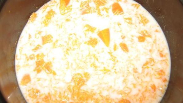 тыквенная каша на молоке