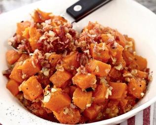 Тыквенная каша с беконом