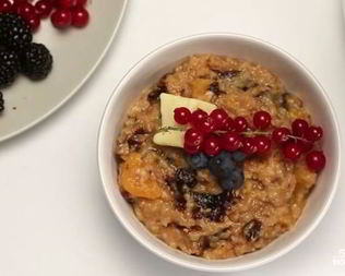 Вкусная каша с сухофруктами