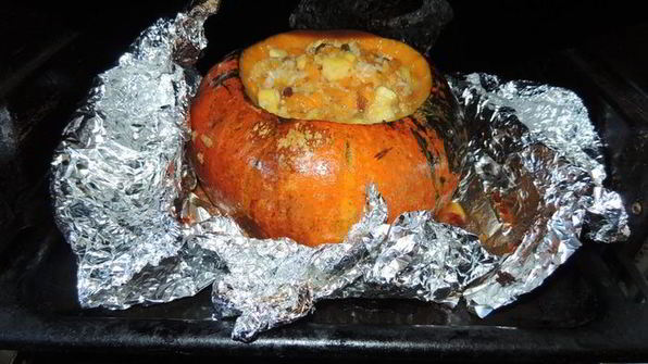 запеченная каша в тыкве с фруктами райское наслаждение