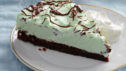 Брауни с мятным сиропом