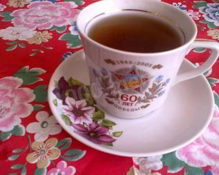 Черный чай с мятой