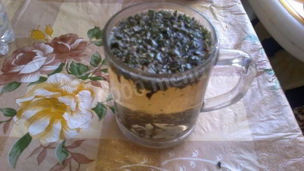 черный чай с мятой