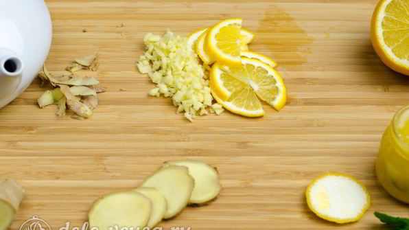 имбирный чай с лимоном