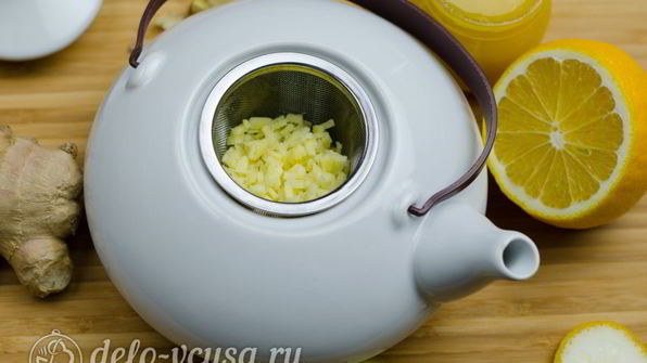 имбирный чай с лимоном