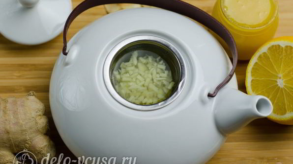 имбирный чай с лимоном