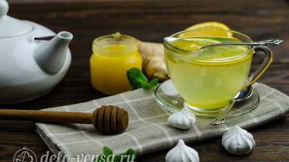 имбирный чай с лимоном