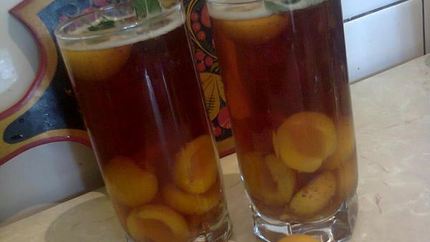 Холодный чай с абрикосом