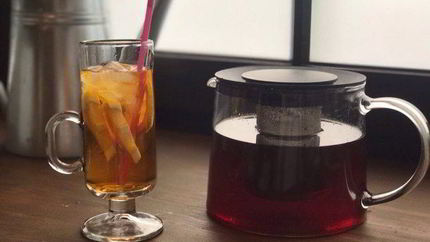 Холодный мятный чай с лаймом