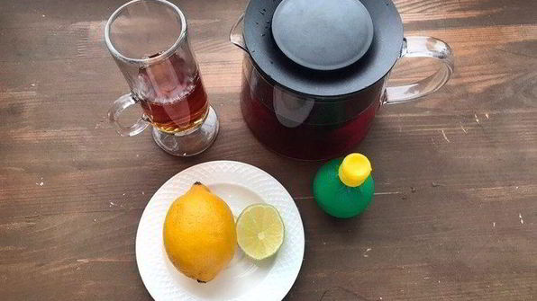 холодный мятный чай с лаймом
