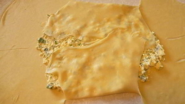 плацинды с творогом и зеленью