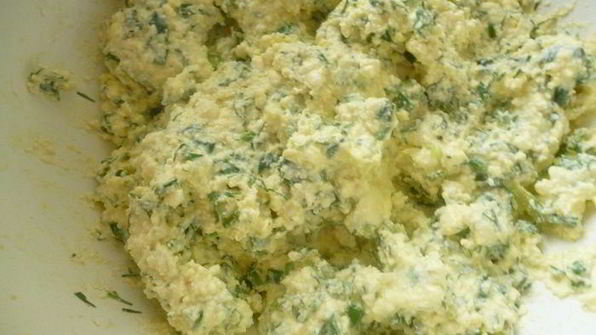 плацинды с творогом и зеленью