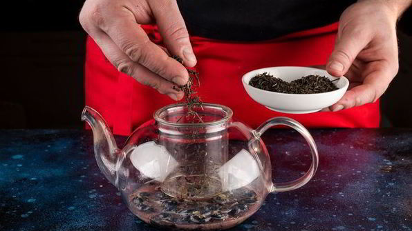 зеленый чай с голубикой