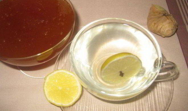 Имбирно-лимонный напиток с медом