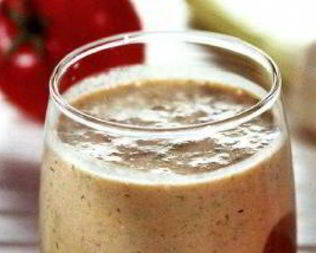 Кефирный напиток с овощами