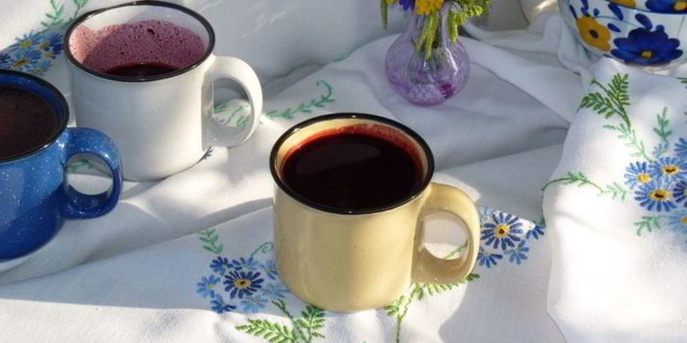 Рецепт бархатного чернично-сливочный кисель