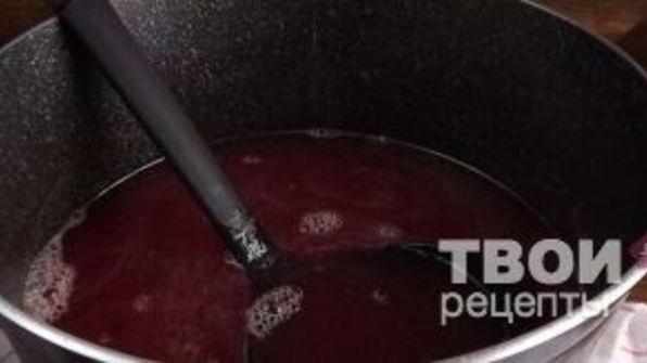 клюквенный кисель с мороженым